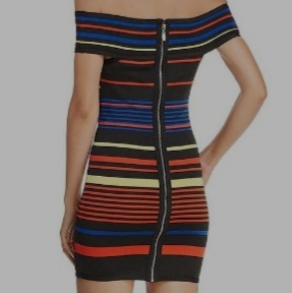 Wow Couture Striped Bodycon Dress - Picture 5 of 9